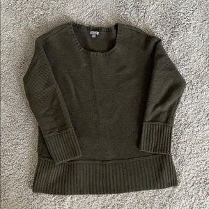J Jill Olive Tunic Sweater